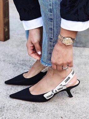 Dior J'Adior Slingback Pump on Black Size 40